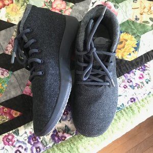 Allbirds  Runner-Up Mizzle Waterproof blue wool high top sneaker boot, 9, NWT